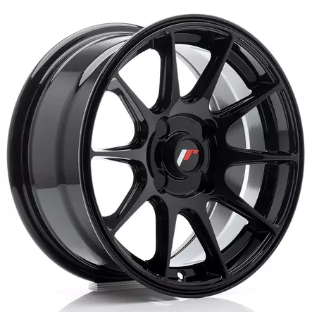JR Wheels JR11 15x7 ET30 4H Blank Gloss Black - Japan Racing vanteet - 5902211973010 - 1