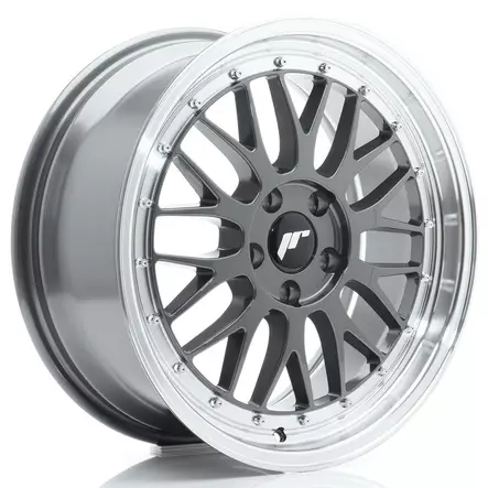 JR Wheels JR23 18x8 ET40 5x112 Hyper Gray w/Machined Lip - Japan Racing vanteet - 5902211995210 - 1