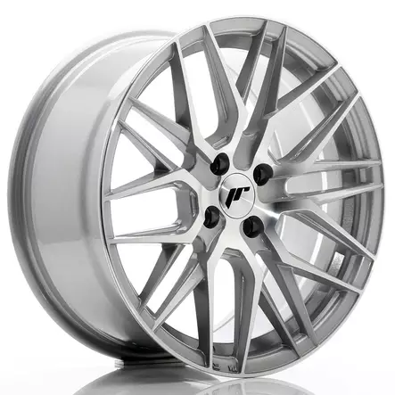 JR Wheels JR28 17x8 ET40 4x100 Silver Machined Face - Japan Racing vanteet - 5902211936800 - 1