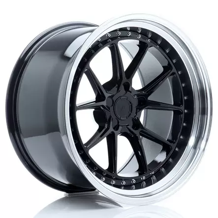 JR Wheels JR39 19x11 ET0-25 5H BLANK Glossy Black w/Machined Lip - Japan Racing vanteet - 5902211970330 - 1