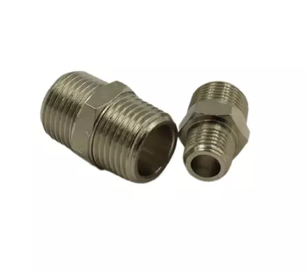 Kaksoisnippa jossa 3/8" MNPT kierre molemmissa päissä - Paineilmaliittimet ja sovitteet - 7750000000830 - 1