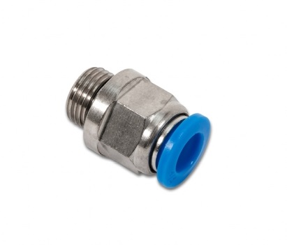 Paineilmaliitin 1/8" G uroskierre 1/4" letku - Paineilmaliittimet ja sovitteet - paineil0050 - 1