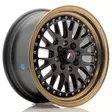 JR Wheels JR10 15x7 ET30 4x100/108 Matt Black w/Bronze Lip - Japan Racing vanteet - 5902211912620 - 1