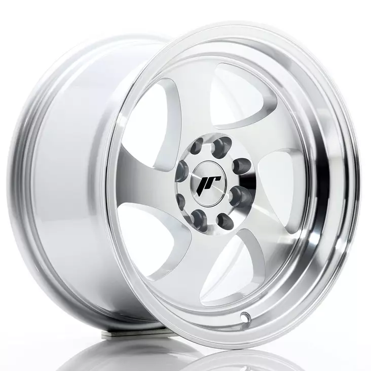 JR Wheels JR15 15x8 ET20 4x100/108 Machined Silver - Japan Racing vanteet - 5902211904120 - 1