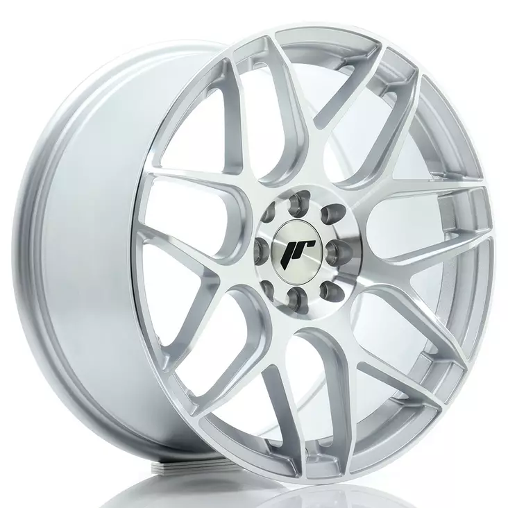 JR Wheels JR18 17x8 ET35 4x100/114 Silver Machined Face - Japan Racing vanteet - 5902211993780 - 1