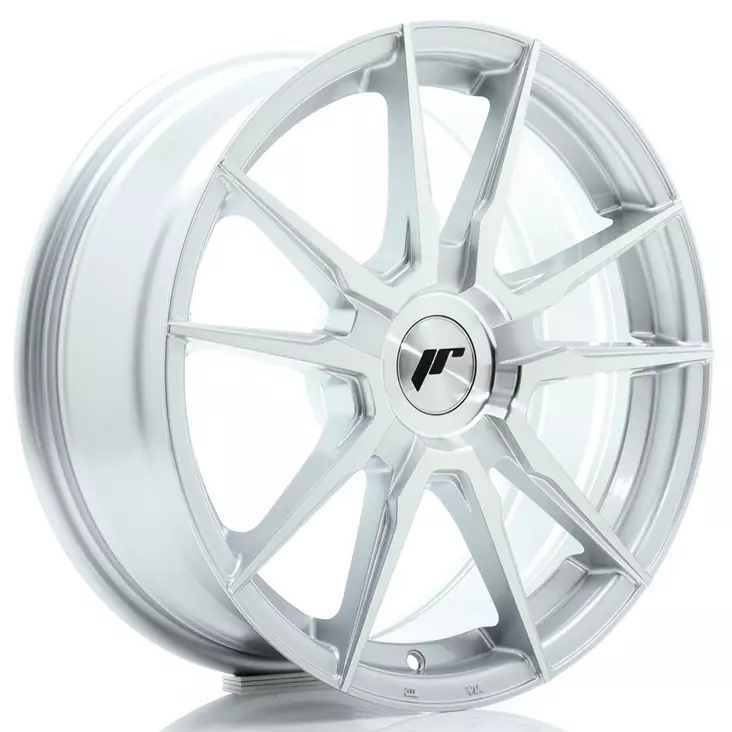 JR Wheels JR21 17x7 ET20-40 BLANK Machined Silver - Japan Racing vanteet - 5902211995760 - 1
