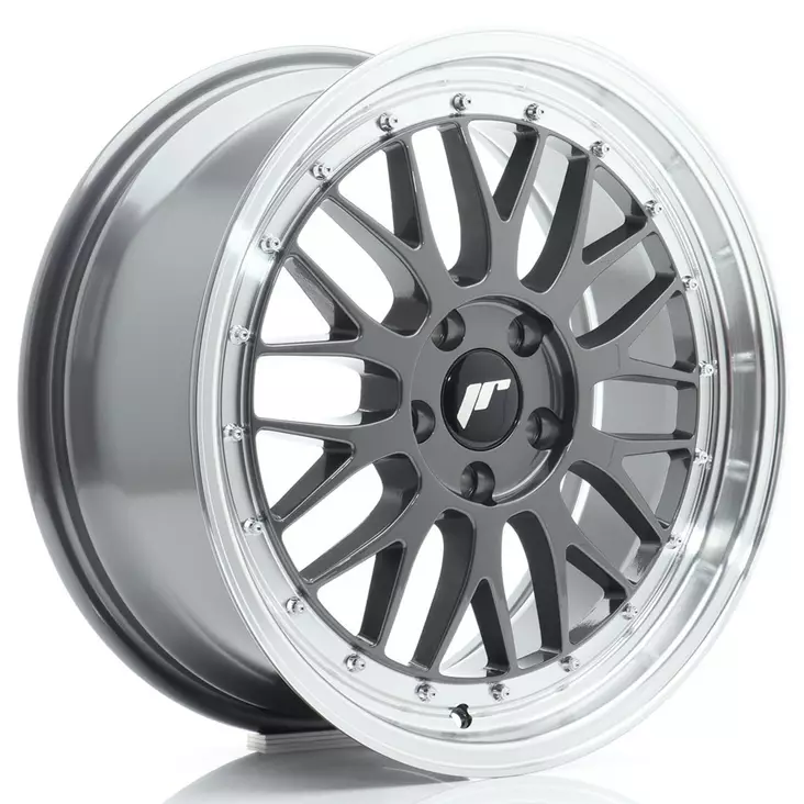 JR Wheels JR23 18x8 ET40 5x112 Hyper Gray w/Machined Lip - Japan Racing vanteet - 5902211995210 - 1