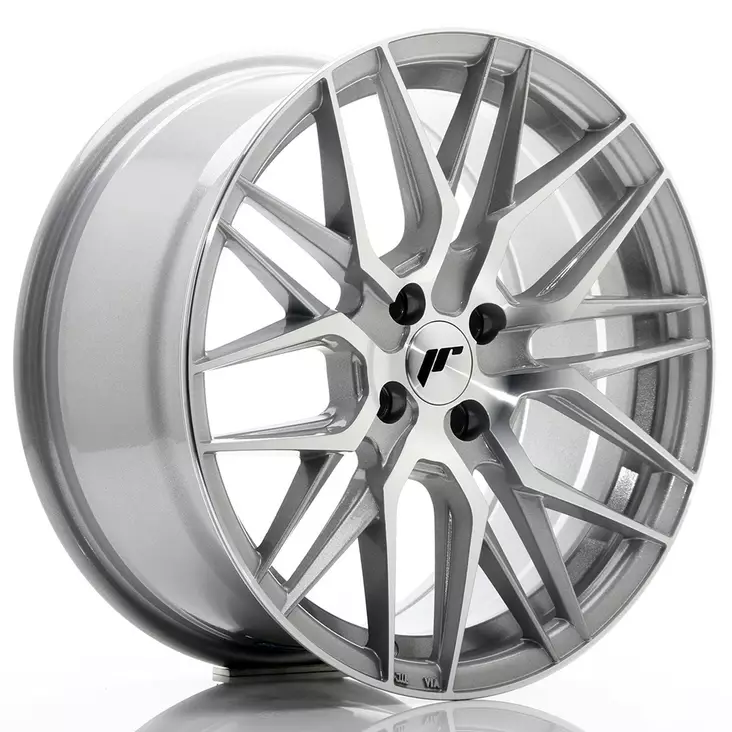 JR Wheels JR28 17x8 ET40 4x100 Silver Machined Face - Japan Racing vanteet - 5902211936800 - 1