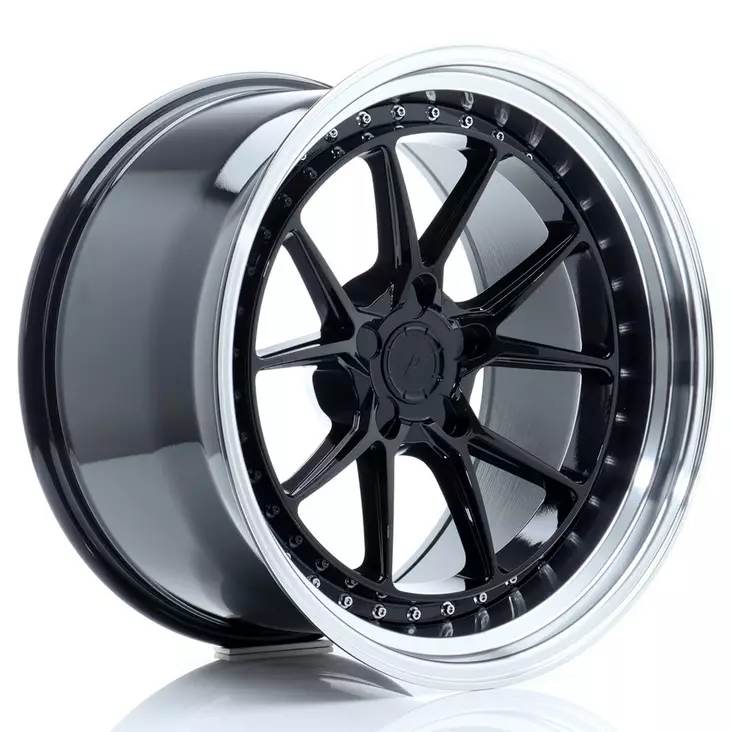 JR Wheels JR39 19x11 ET0-25 5H BLANK Glossy Black w/Machined Lip - Japan Racing vanteet - 5902211970330 - 1