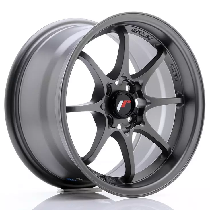 JR Wheels JR5 15x8 ET28 4x100 Matt Gun Metal - Japan Racing vanteet - 5902211917670 - 1