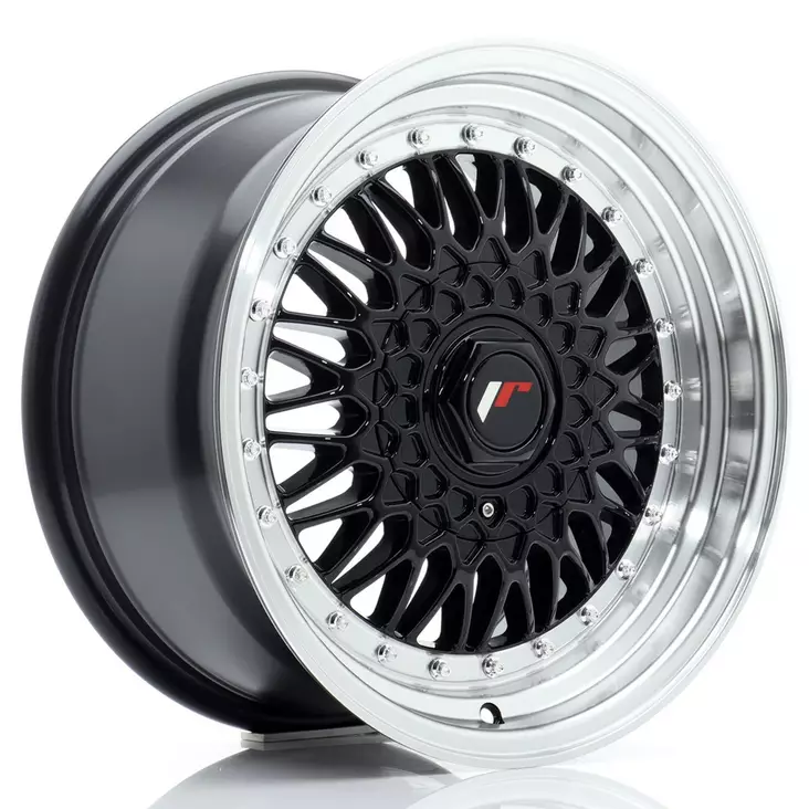 JR Wheels JR9 16x8 ET25 BLANK Gloss Black w/Machined Lip - Japan Racing vanteet - 5902211986690 - 1