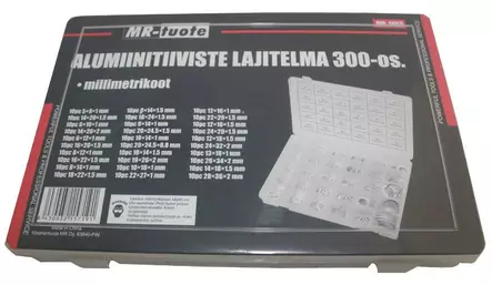 Alumiinitiiviste lajitelma 300-os - Autotyökalut ja tarvikkeet - 6430032157191 - 2