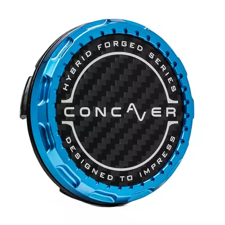 Concaver Premium Center Cap - Classic Carbon - Blue Anodized - Vanteiden keskikupit - 5906871153751 - 2