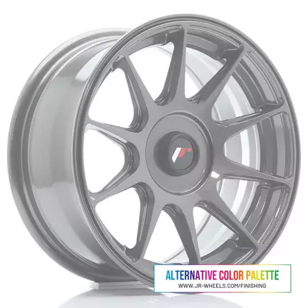 JR Wheels JR11 15x7 ET20-30 BLANK Gloss Black - Japan Racing vanteet - 5906871153171 - 2