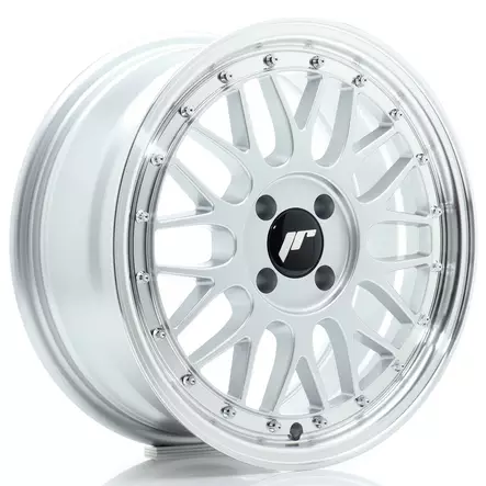 JR Wheels JR23 16x7 ET40 4x100 Hyper Silver w/Machined Lip - Japan Racing vanteet - 5902211994961 - 1