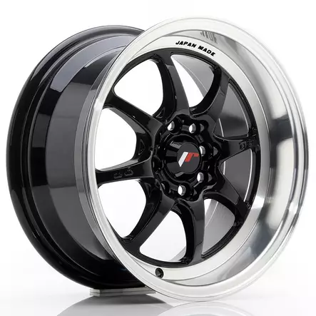 JR Wheels TF2 15x7,5 ET30 4x100/108 Gloss Black - Japan Racing vanteet - 5902211910831 - 1