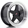 JR Wheels JR6 18x8,5 ET20-40 BLANK Glossy Black w/Machined Lip - Japan Racing vanteet - 5902211924951 - 1