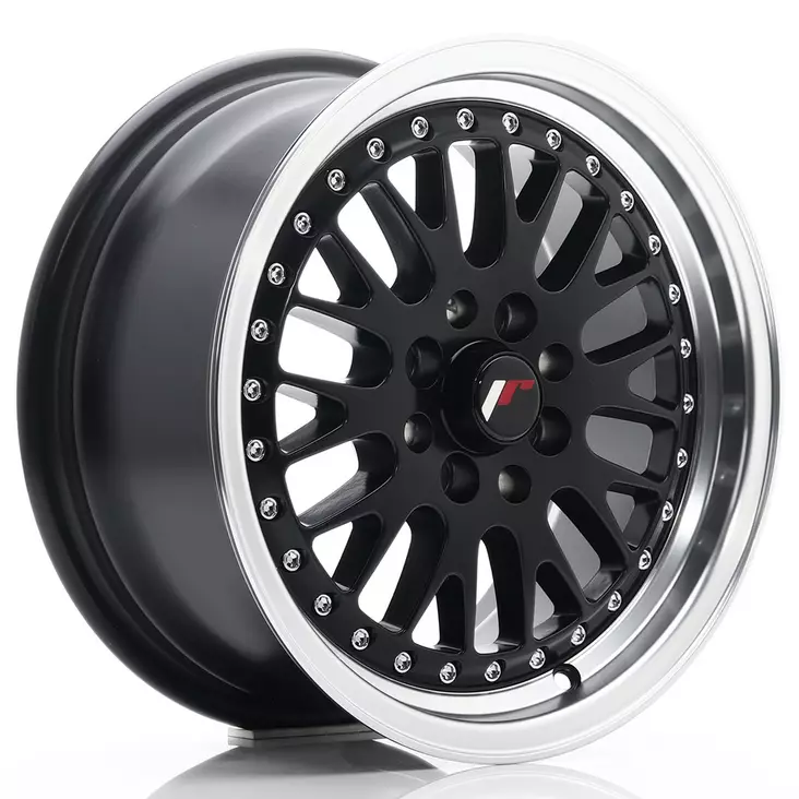 JR Wheels JR10 15x7 ET30 4x100/108 Matt Black w/Machined Lip - Japan Racing vanteet - 5902211919131 - 1