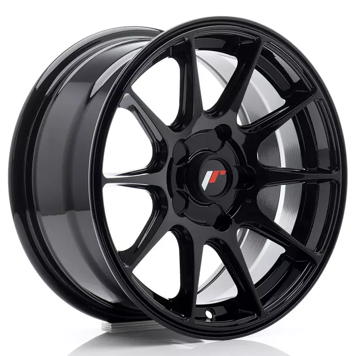 JR Wheels JR11 15x7 ET20-30 BLANK Gloss Black - Japan Racing vanteet - 5906871153171 - 1