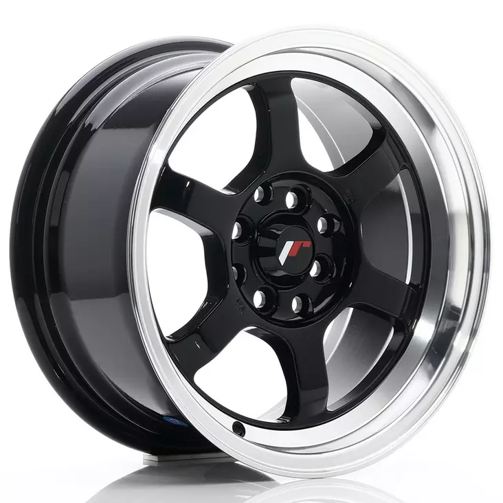 JR Wheels JR12 15x7,5 ET26 4x100/114 Gloss Black - Japan Racing vanteet - 5902211906421 - 1