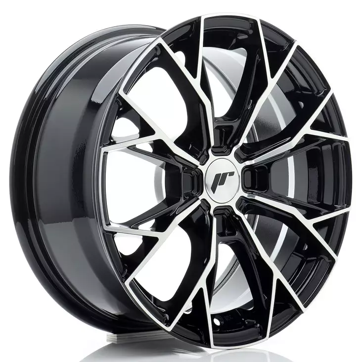 JR Wheels JR49 16x7 ET40 4x100 Gloss Black Machined - Japan Racing vanteet - 5906871173421 - 1