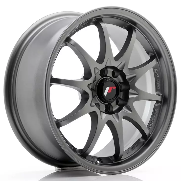JR Wheels JR5 16x7 ET30 4x100/108 Matt Gun Metal - Japan Racing vanteet - 5902211917731 - 1