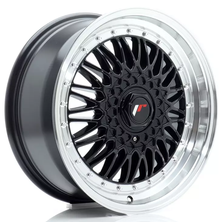JR Wheels JR9 17x7,5 ET20-35 BLANK Gloss Black w/Machined Lip - Japan Racing vanteet - 5902211986751 - 1
