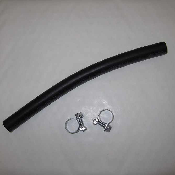 Polttoaineletku 8mm x 15cm ja klemmarit - Polttoainepumppujen asennustarvikkeet - INT-HOSE-KIT-1 - 1