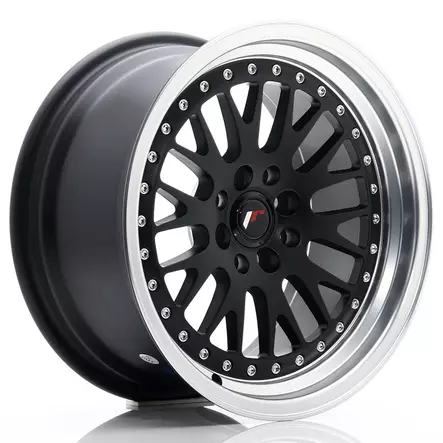 JR Wheels JR10 16x8 ET20 4x100/108 Matt Black w/Machined Lip - Japan Racing vanteet - 5902211912712 - 1
