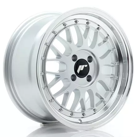 JR Wheels JR23 16x8 ET20 4x100 Hyper Silver w/Machined Lip - Japan Racing vanteet - 5902211973942 - 1
