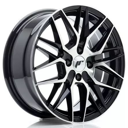 JR Wheels JR28 16x7 ET40 4x100 Gloss Black Machined Face - Japan Racing vanteet - 5902211985532 - 1