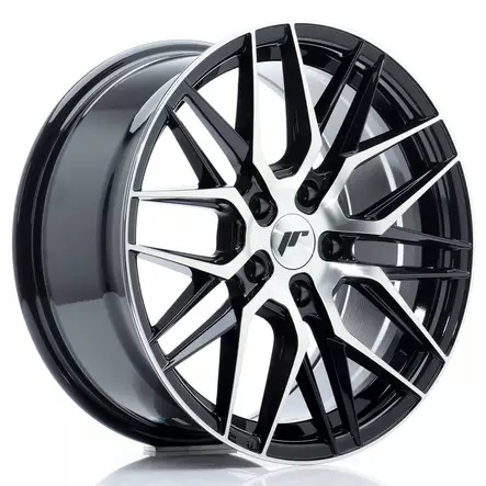 JR Wheels JR28 17x8 ET40 5x112 Gloss Black Machined Face - Japan Racing vanteet - 5902211957942 - 1