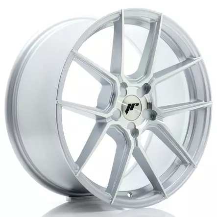 JR Wheels JR30 19x8 ET20-40 5H BLANK Silver Machined Face - Japan Racing vanteet - 5902211958352 - 1