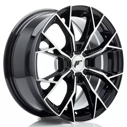 JR Wheels JR49 16x7 ET20-42 4H BLANK Gloss Black Machined Face - Japan Racing vanteet - 5906871103862 - 1