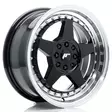 JR Wheels JR6 16x7 ET25 4x100/108 Gloss Black w/Machined Lip - Japan Racing vanteet - 5902211999072 - 1
