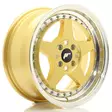 JR Wheels JR6 16x7 ET35 4x100 Gold w/Machined Lip - Japan Racing vanteet - 5902211999102 - 1