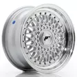 JR Wheels JR9 15x7 ET20 BLANK Silver w/ Machined Lip+Silver Rivets - Japan Racing vanteet - 5906871165082 - 1