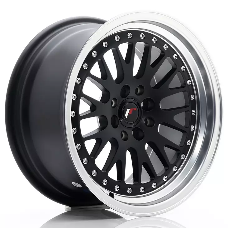 JR Wheels JR10 16x8 ET20 4x100/108 Matt Black w/Machined Lip - Japan Racing vanteet - 5902211912712 - 1