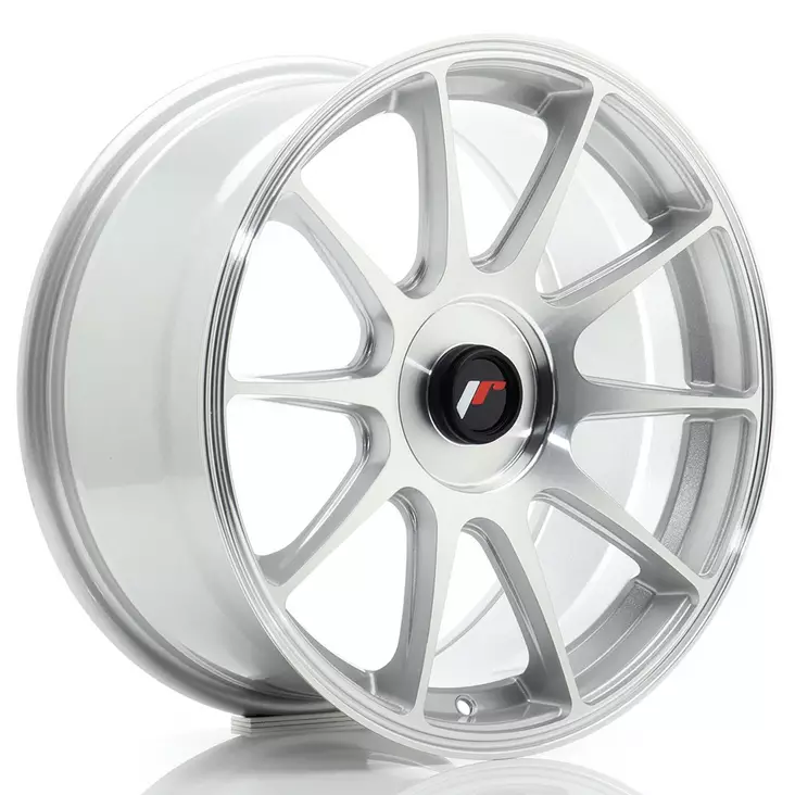 JR Wheels JR11 17x8 ET20-35 BLANK Silver Machined - Japan Racing vanteet - 5902211997702 - 1