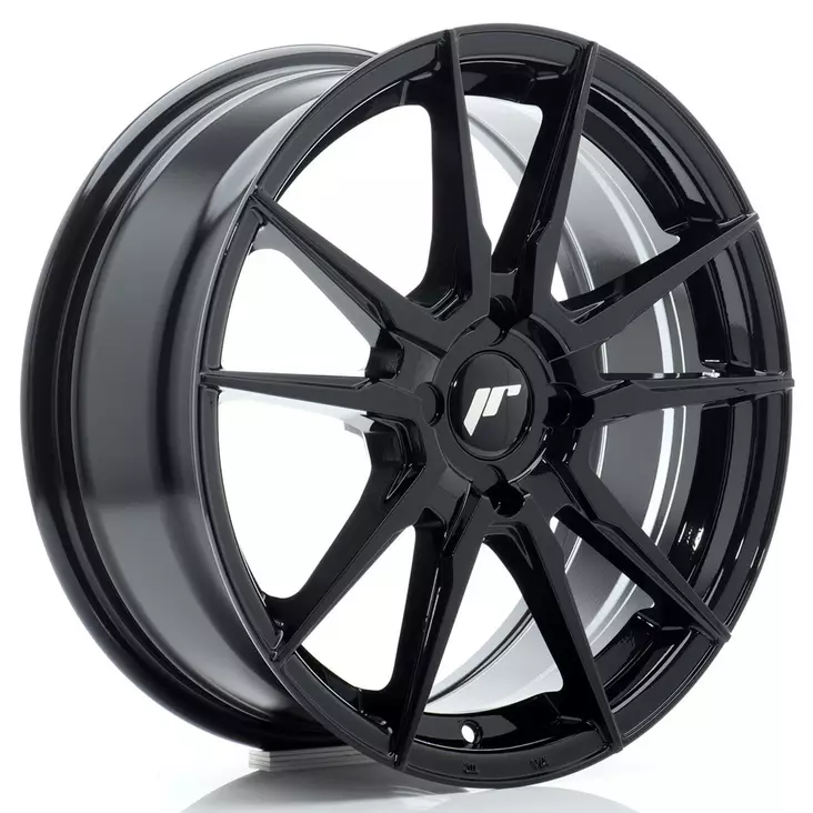 JR Wheels JR21 17x7 ET20-40 4H BLANK Gloss Black - Japan Racing vanteet - 5902211995692 - 1