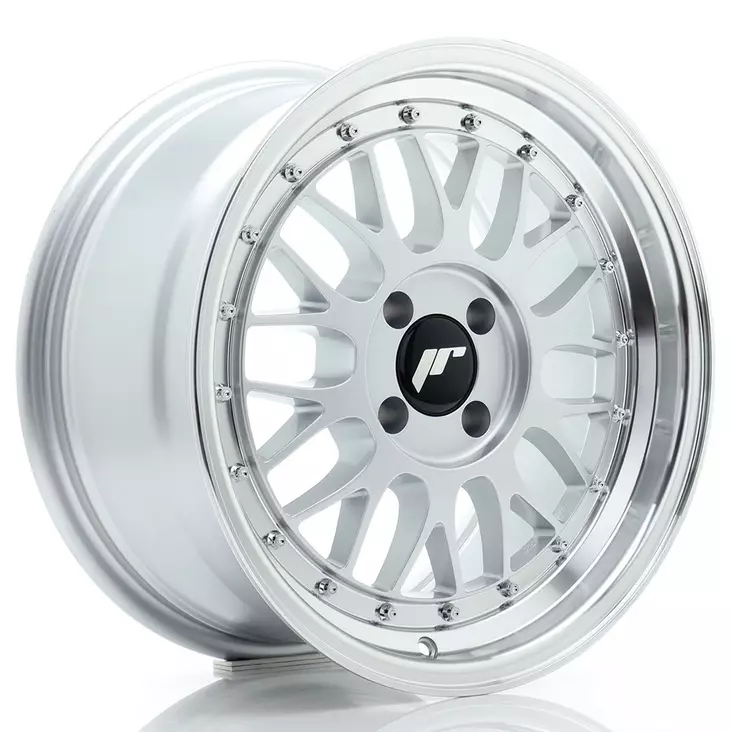 JR Wheels JR23 16x8 ET20 4x100 Hyper Silver w/Machined Lip - Japan Racing vanteet - 5902211973942 - 1