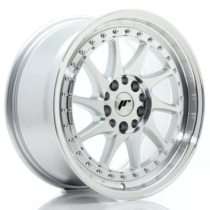 JR Wheels JR26 17x8 ET25 5x114/120 Silver Machined Face - Japan Racing vanteet - 5902211976202 - 1