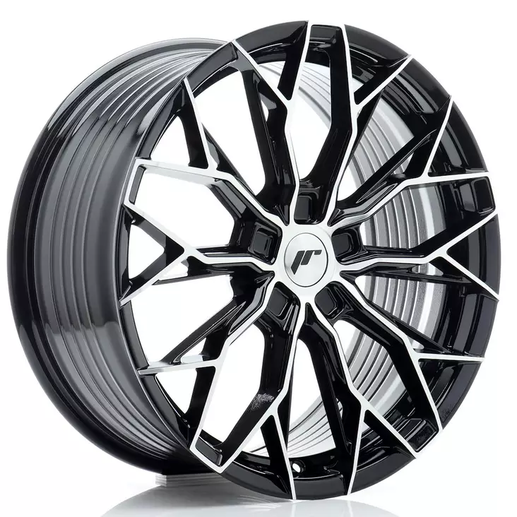 JR Wheels JR49 19x8 ET20-40 5H BLANK Gloss Black Machined Face - Japan Racing vanteet - 5906871104142 - 1