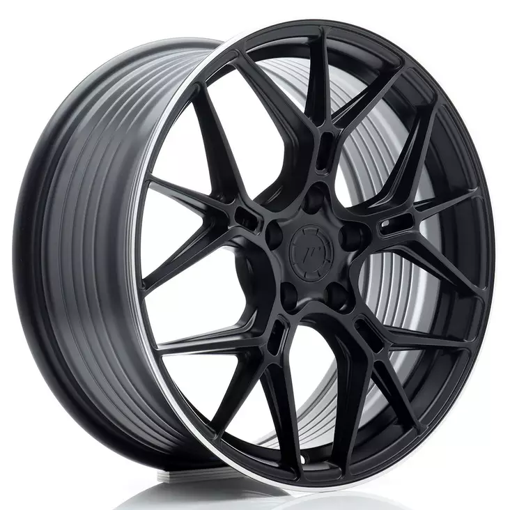 JR Wheels JR51 18x8 ET45 5x112 Satin Black w/ Machined Lip - Japan Racing vanteet - 5906871146562 - 1