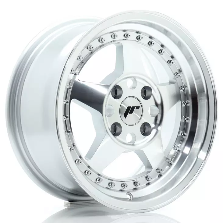 JR Wheels JR6 15x7 ET35 4x100 Silver Machined Face - Japan Racing vanteet - 5902211998952 - 1