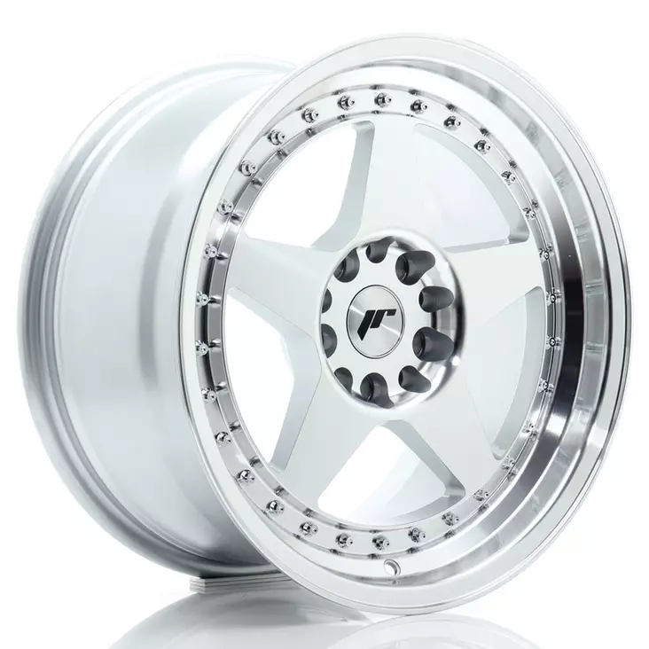 JR Wheels JR6 17x9 ET25 5x114/120 Silver Machined Face - Japan Racing vanteet - 5902211999362 - 1