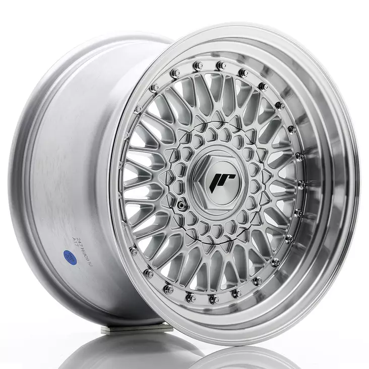 JR Wheels JR9 16x9 ET20 BLANK Silver w/ Machined Lip+Silver Rivets - Japan Racing vanteet - 5906871165112 - 1