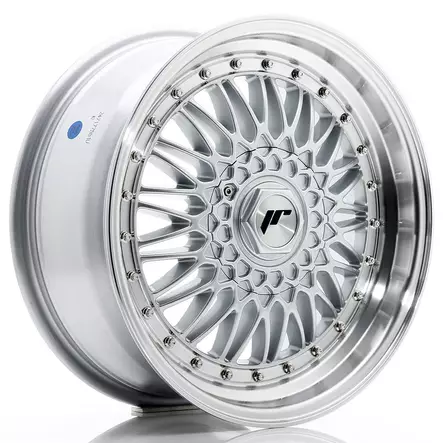 JR Wheels JR9 17x7,5 ET35 5x112/120 Silver w/ Machined Lip+Silver Rivets - Japan Racing vanteet - 5906871106603 - 1