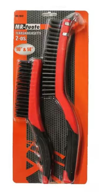 Teräsharjasetti 2-osaa - Autotyökalut ja tarvikkeet - 6430032154213 - 1