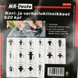 Kori- ja verhoilukiinnikkeet 620kpl sarja - Autotyökalut ja tarvikkeet - 6430074693053 - 2